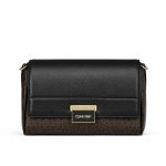 کیف دوشی زنانه Calvin Klein مدل Signature Black