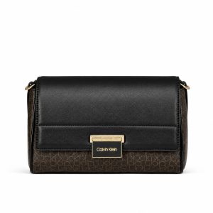 کیف دوشی زنانه Calvin Klein مدل Signature Black