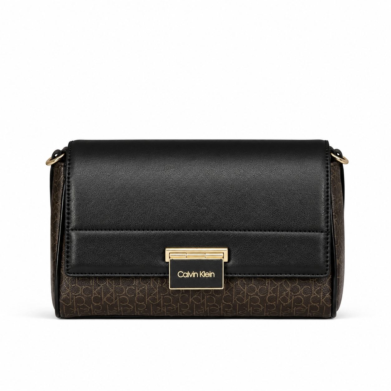 کیف دوشی زنانه Calvin Klein مدل Signature Black
