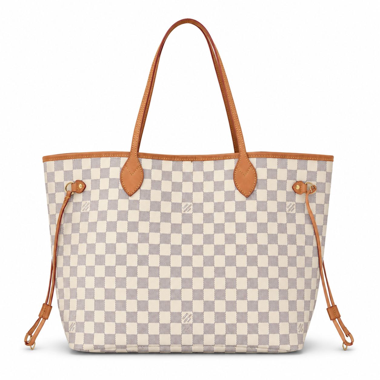 کیف دستی و رودوشی زنانه Louis Vuitton مدل Neverfull MM طرح Damier Azur