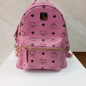 کوله‌پشتی زنانه MCM مدل Stark Backpack in Visetos with Side Studs