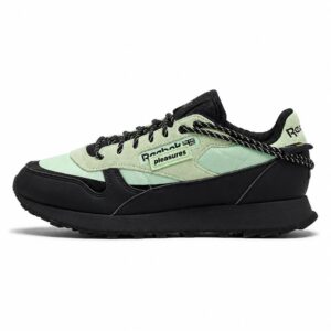 کتونی مردانه Reebok مدل Pleasures x Classic Leather Neon Mint
