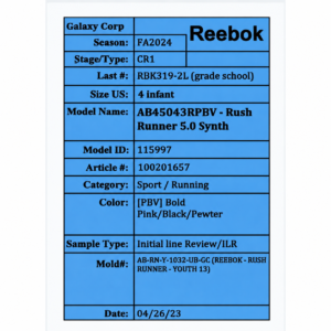 کتونی بچگانه Reebok مدل Rush Runner 5.0 Synth | کتونی بچگانه | تاناسنتر