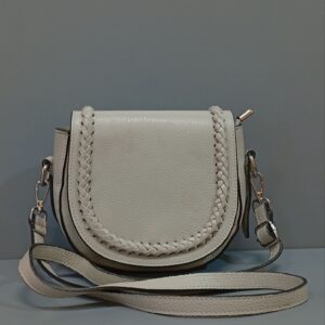کیف دوشی زنانه Cecilia Leather Crossbody | چرم طبیعی ایتالیایی با طرح هلالی